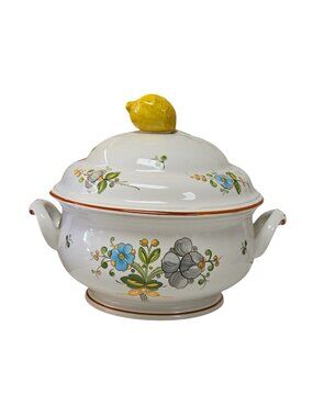 Villeroy & Boch Louisiana Tureen w/ Lid Lemon Knob – Vitro Porzellan Germany